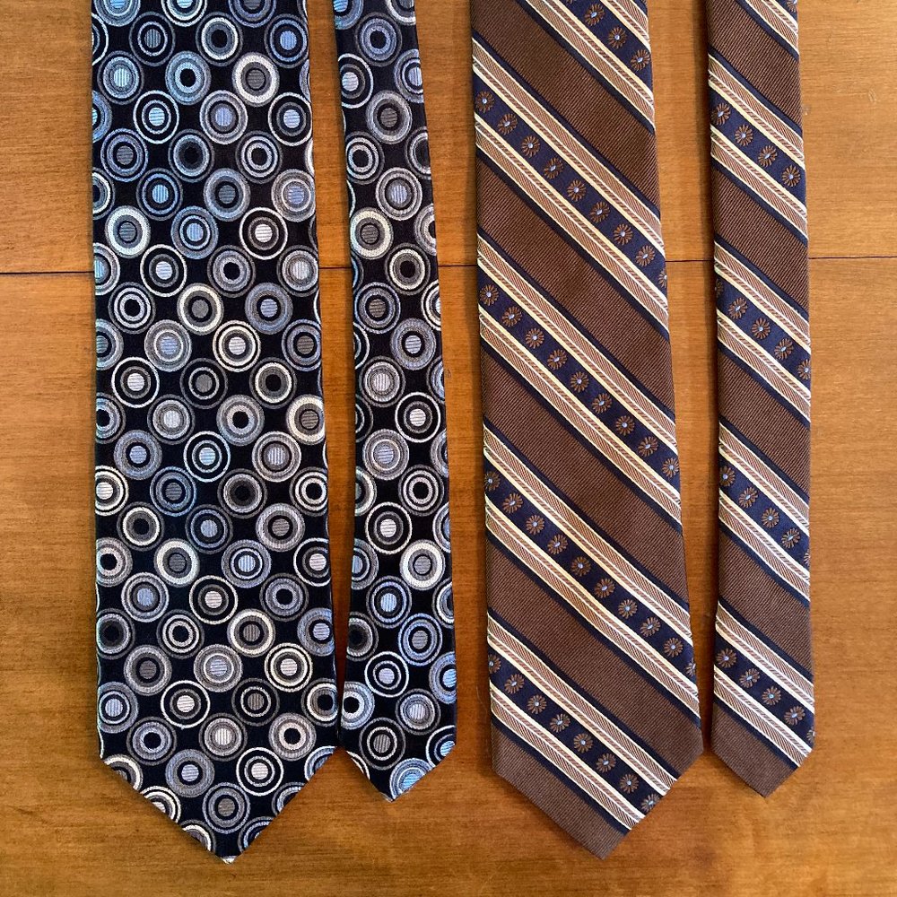 TED BAKER LOT OF (2)  MEN'S NECK TIES